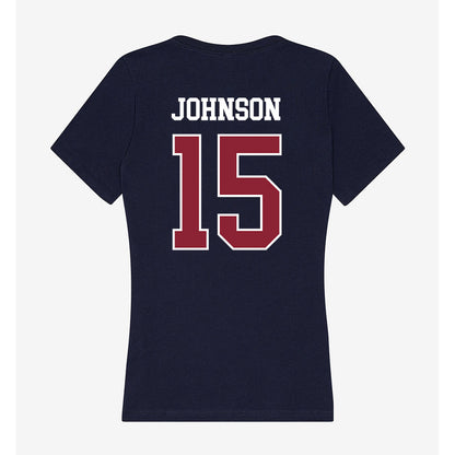 SCSU - NCAA Women's Soccer : Kamora Johnson - Women's V-Neck T-Shirt-1