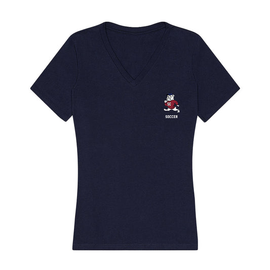 SCSU - NCAA Women's Soccer : Jaelyn Moore - Women's V-Neck T-Shirt-0