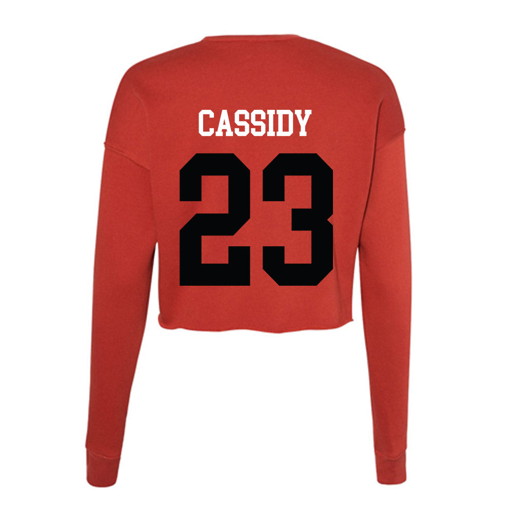 SIUE - NCAA Women's Basketball : Kaitlin Cassidy - Women's Cropped Crew Fleece-1