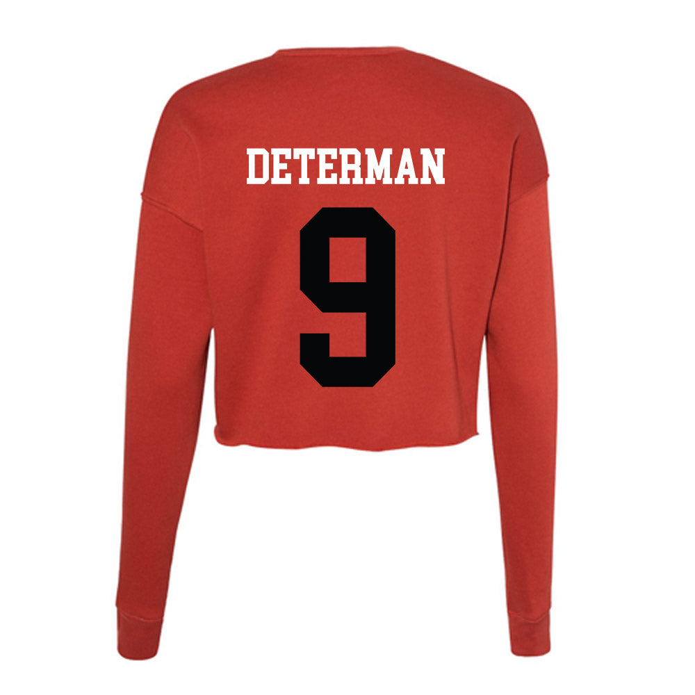 SIUE - NCAA Women's Volleyball : Maddie Determan - Women's Cropped Crew Fleece-1