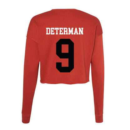 SIUE - NCAA Women's Volleyball : Maddie Determan - Women's Cropped Crew Fleece-1
