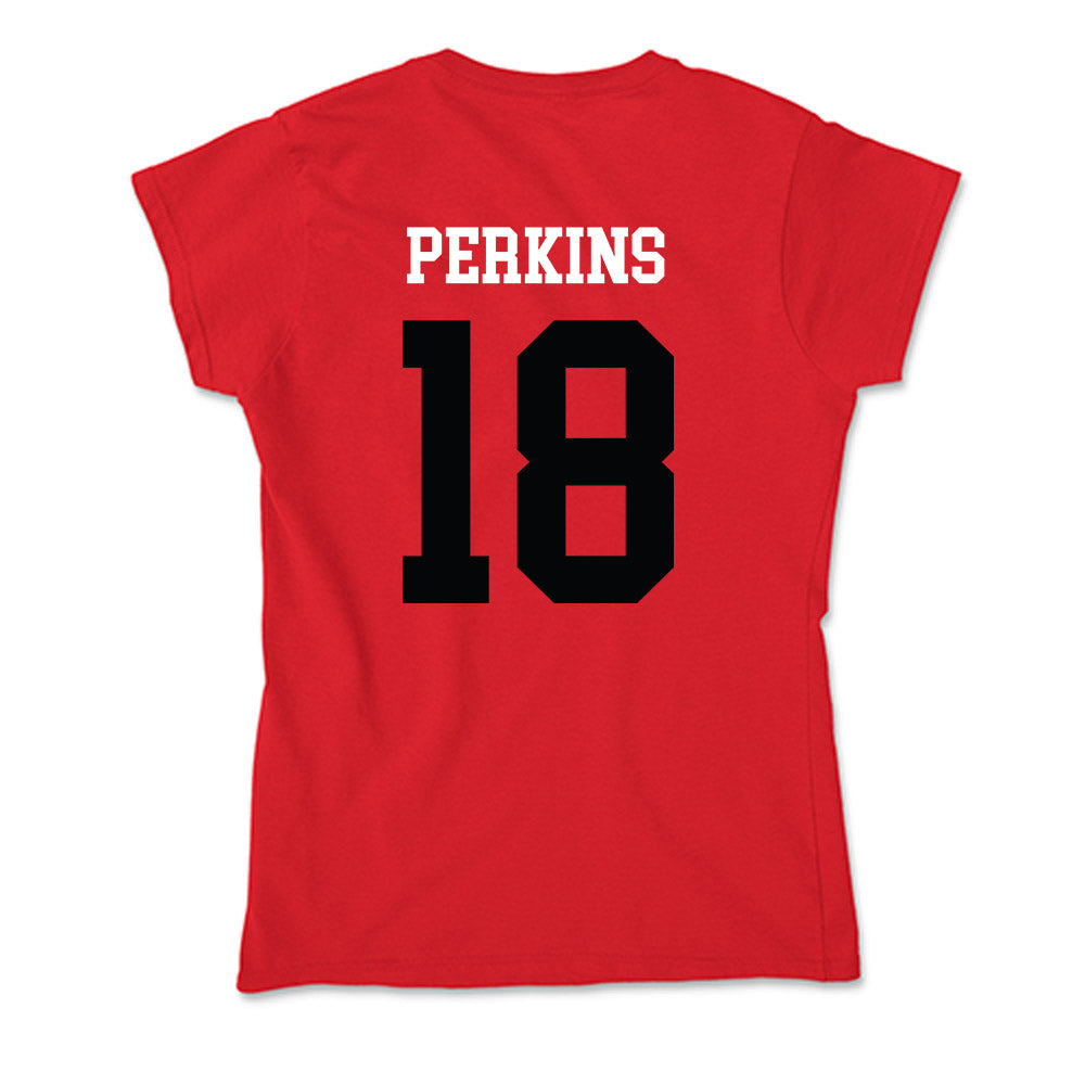 SIUE - NCAA Men's Soccer : Ben Perkins - Soft Style Women’s T-Shirt-1