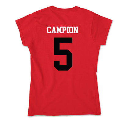SIUE - NCAA Men's Basketball : Jack Campion - Soft Style Women’s T-Shirt-1