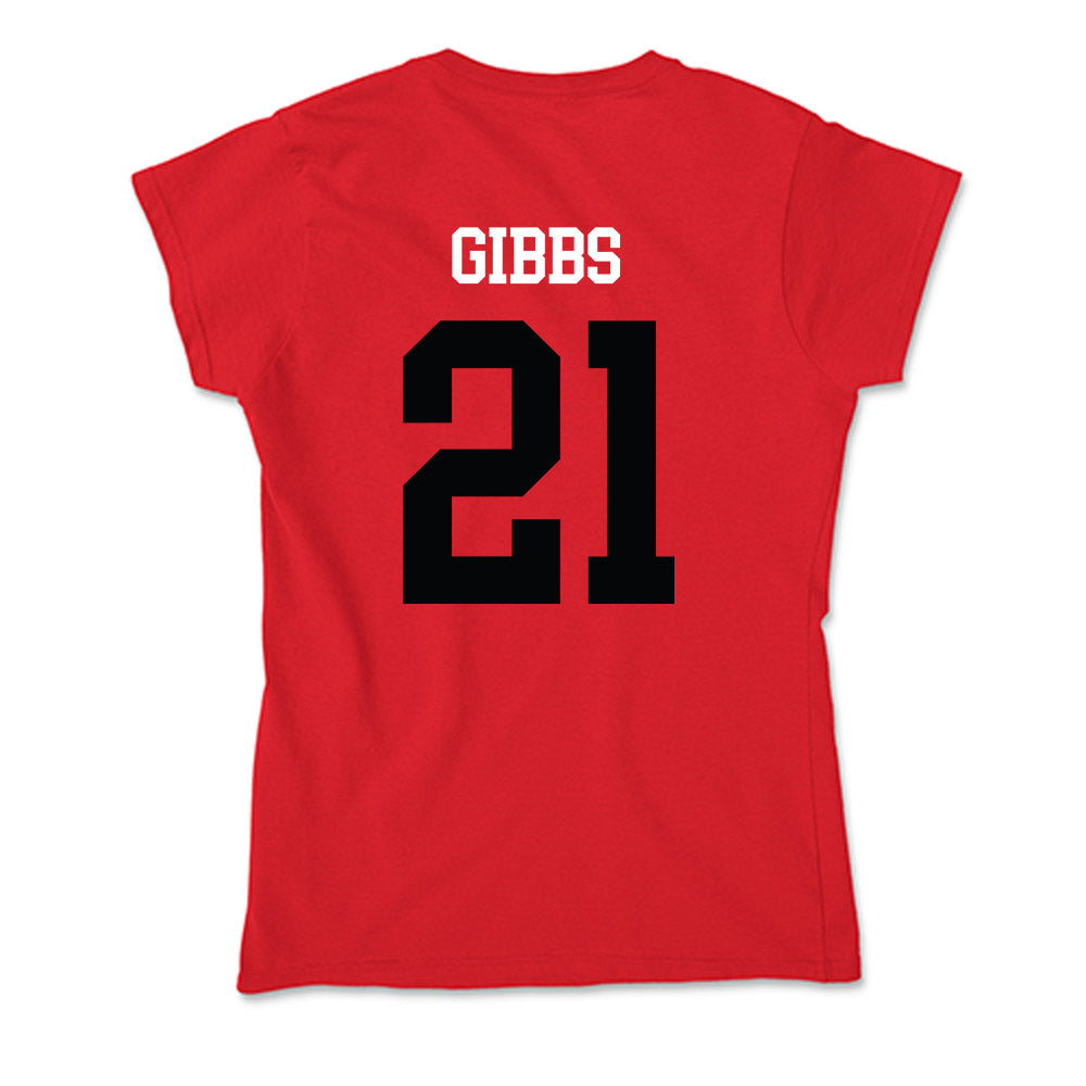 SIUE - NCAA Men's Soccer : Ryley Gibbs - Soft Style Women’s T-Shirt-1