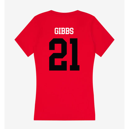 SIUE - NCAA Men's Soccer : Ryley Gibbs - Women's V-Neck T-Shirt-1