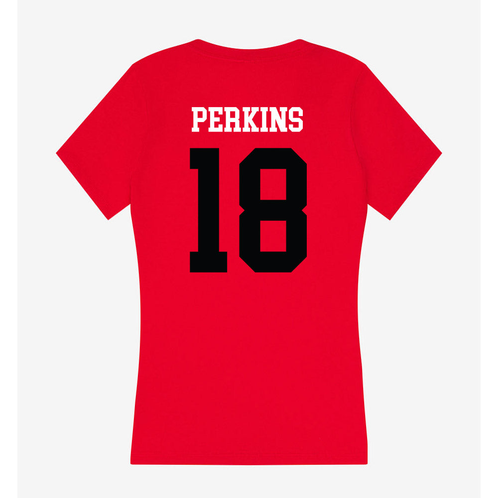 SIUE - NCAA Men's Soccer : Ben Perkins - Women's V-Neck T-Shirt-1