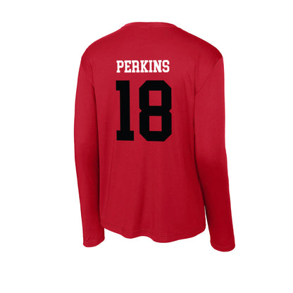 SIUE - NCAA Men's Soccer : Ben Perkins - Activewear Long Sleeve T-Shirt-1