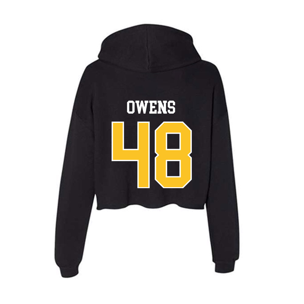 TAMUK - NCAA Football : Kendric Owens - Women's Crop Fleece Hoodie-1