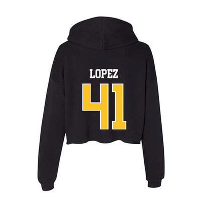TAMUK - NCAA Football : Angel Lopez - Women's Crop Fleece Hoodie-1