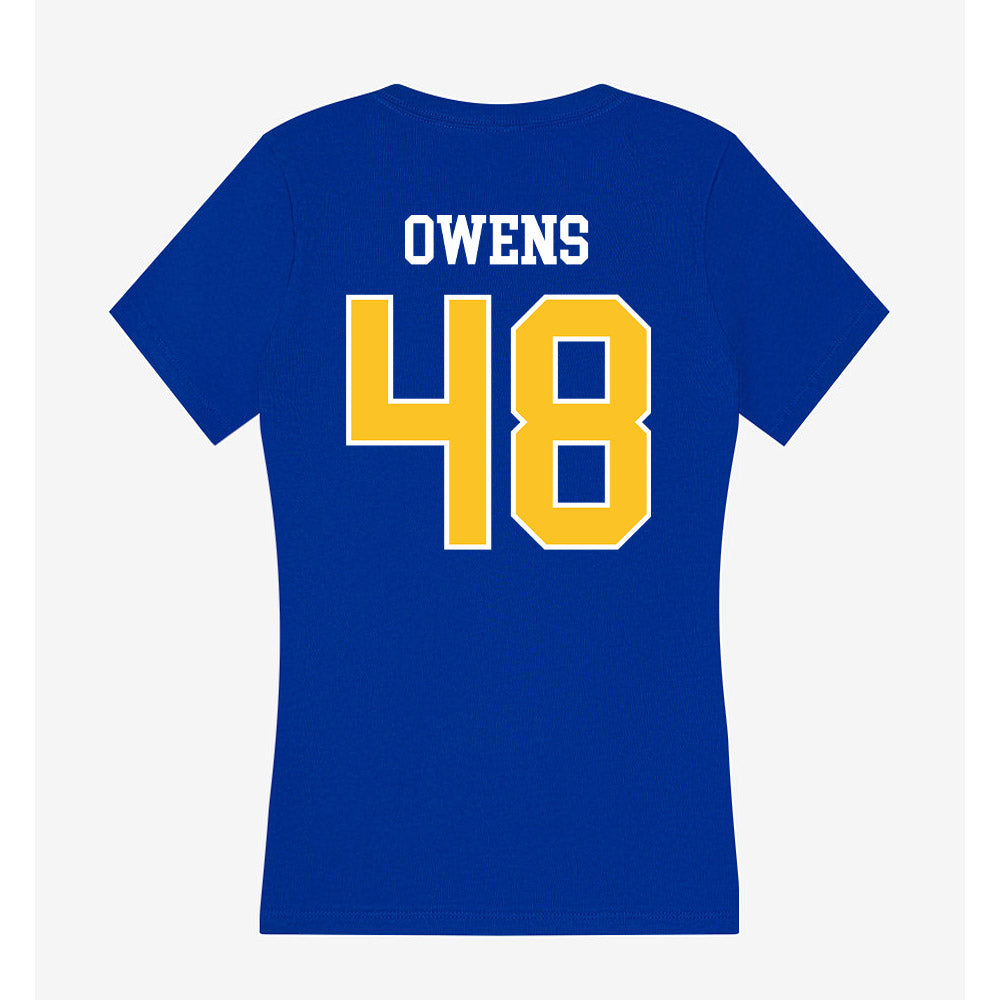 TAMUK - NCAA Football : Kendric Owens - Women's V-Neck T-Shirt-1