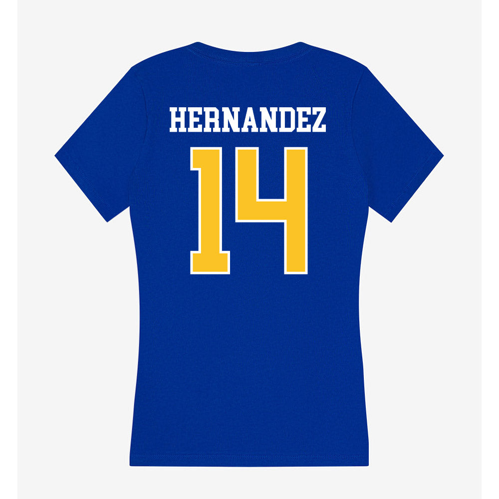 TAMUK - NCAA Softball : Isabella Hernandez - Women's V-Neck T-Shirt-1