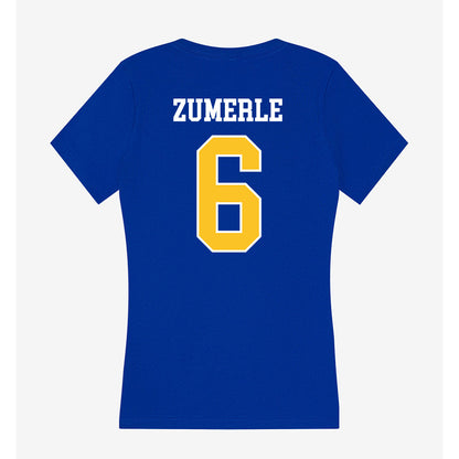 TAMUK - NCAA Softball : Marianna Zumerle - Women's V-Neck T-Shirt-1