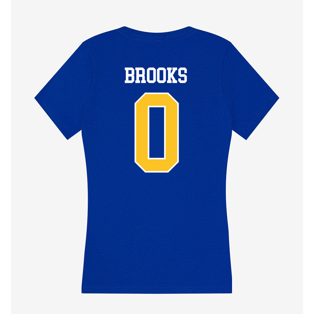 TAMUK - NCAA Football : Douglas Brooks - Women's V-Neck T-Shirt-1