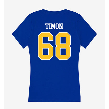 TAMUK - NCAA Football : Jaxon Timon - Women's V-Neck T-Shirt-1