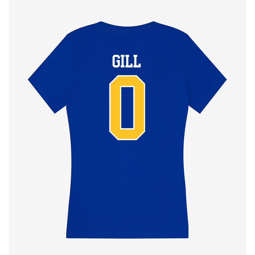 TAMUK - NCAA Football : Dominic Gill - Women's V-Neck T-Shirt-1