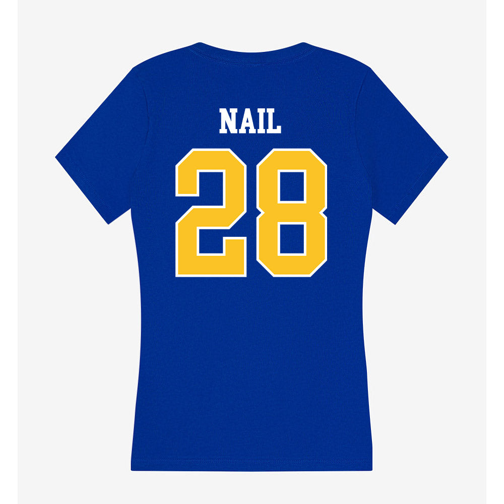 TAMUK - NCAA Baseball : Garrett Nail - Women's V-Neck T-Shirt-1