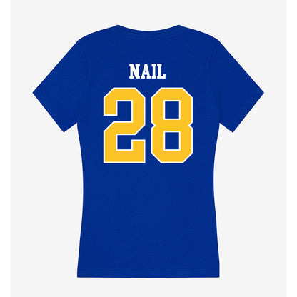 TAMUK - NCAA Baseball : Garrett Nail - Women's V-Neck T-Shirt-1