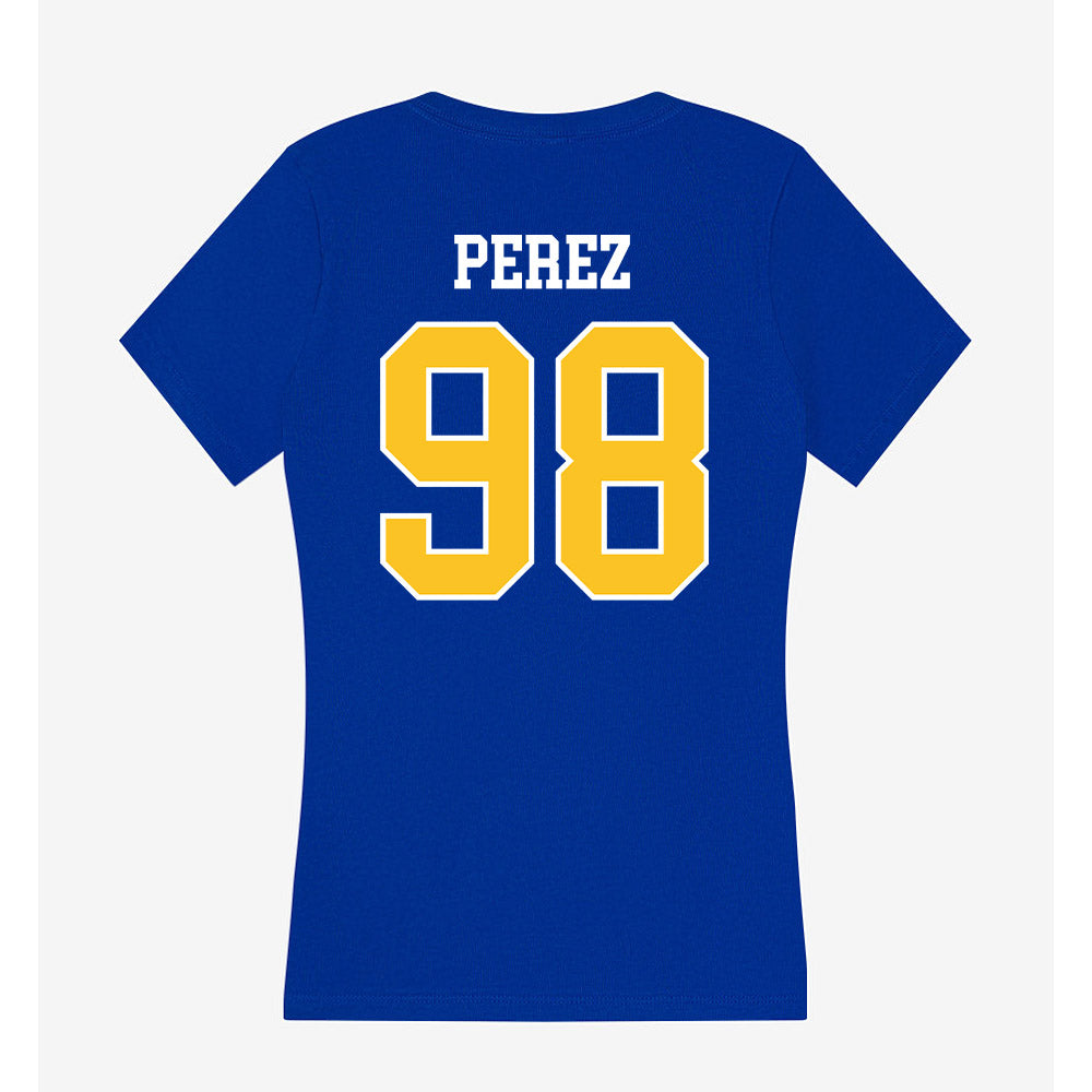 TAMUK - NCAA Football : Daniel Perez - Women's V-Neck T-Shirt-1