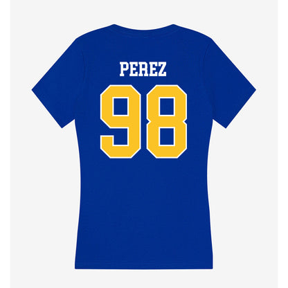 TAMUK - NCAA Football : Daniel Perez - Women's V-Neck T-Shirt-1