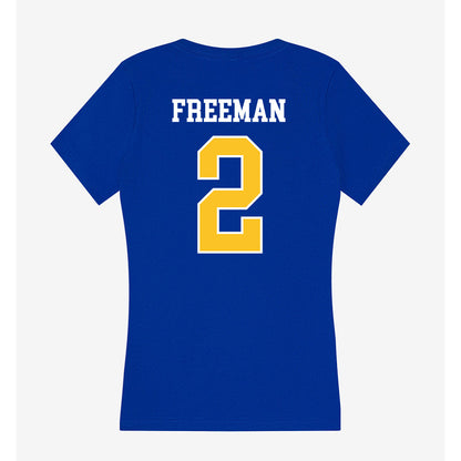TAMUK - NCAA Beach Volleyball : Callie Freeman - Women's V-Neck T-Shirt-1