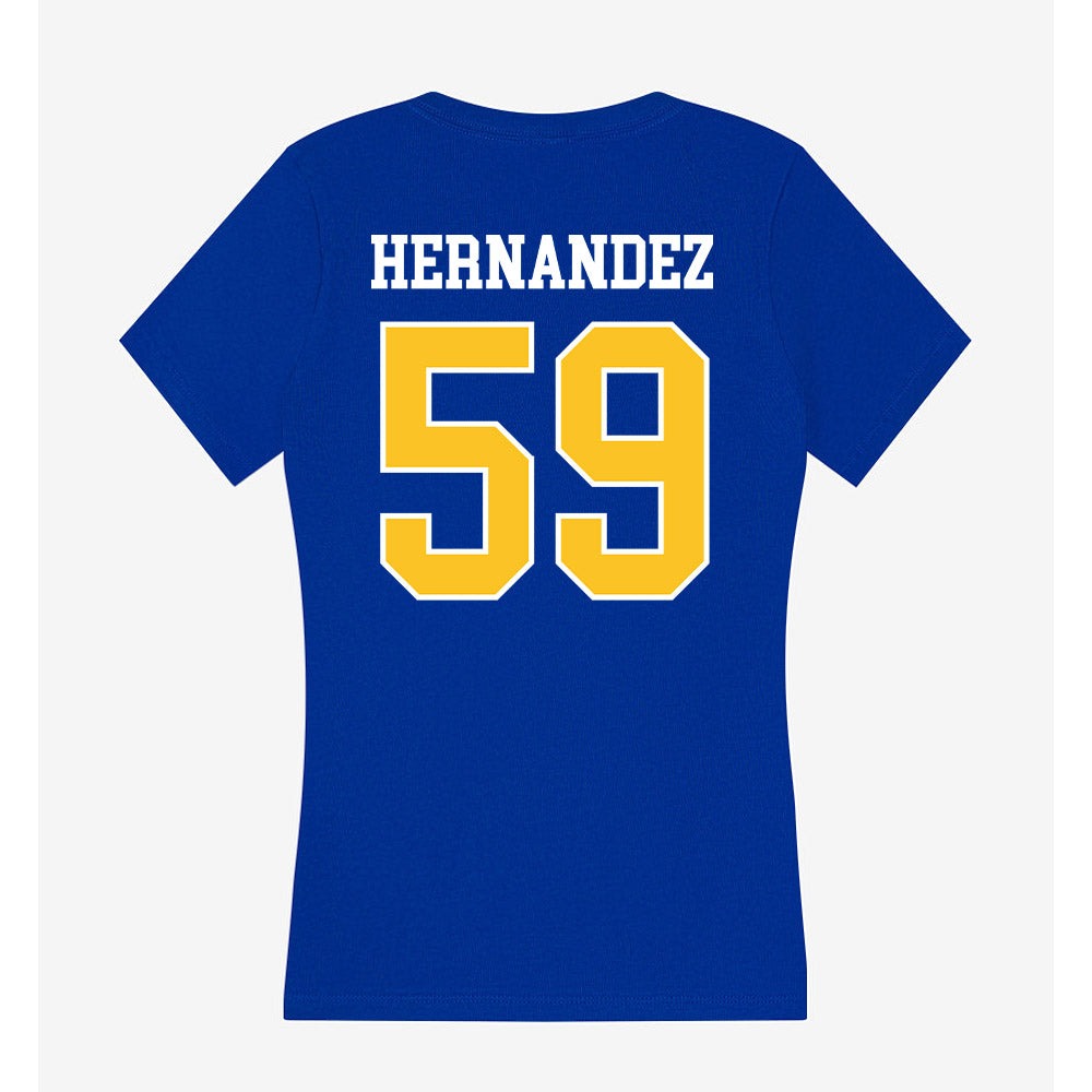 TAMUK - NCAA Football : Abraham Hernandez - Women's V-Neck T-Shirt-1