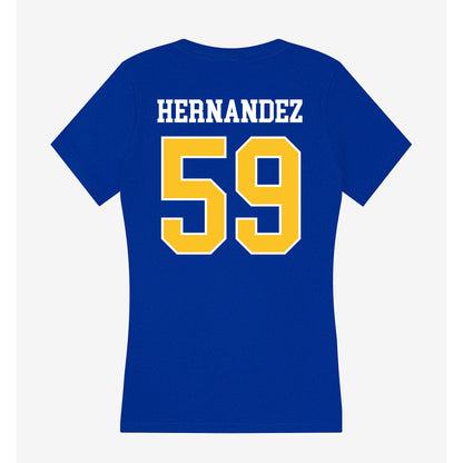 TAMUK - NCAA Football : Abraham Hernandez - Women's V-Neck T-Shirt-1
