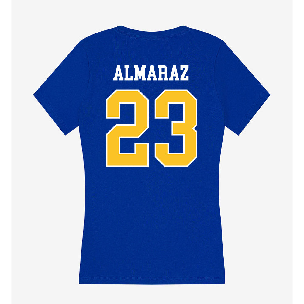 TAMUK - NCAA Softball : Alaunah Almaraz - Women's V-Neck T-Shirt-1