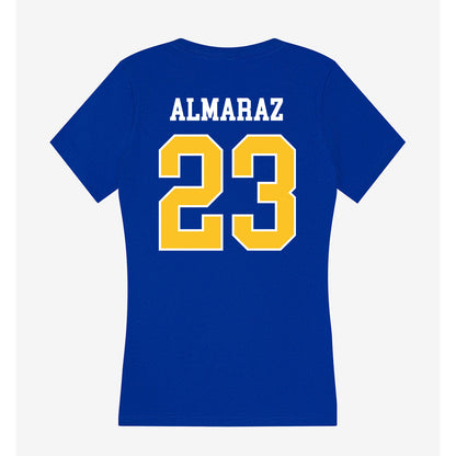 TAMUK - NCAA Softball : Alaunah Almaraz - Women's V-Neck T-Shirt-1