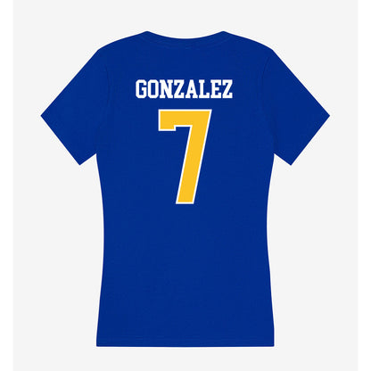 TAMUK - NCAA Football : Noah Gonzalez - Women's V-Neck T-Shirt-1