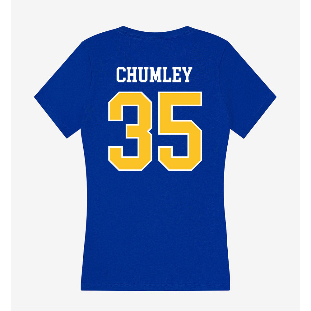 TAMUK - NCAA Football : James Chumley - Women's V-Neck T-Shirt-1