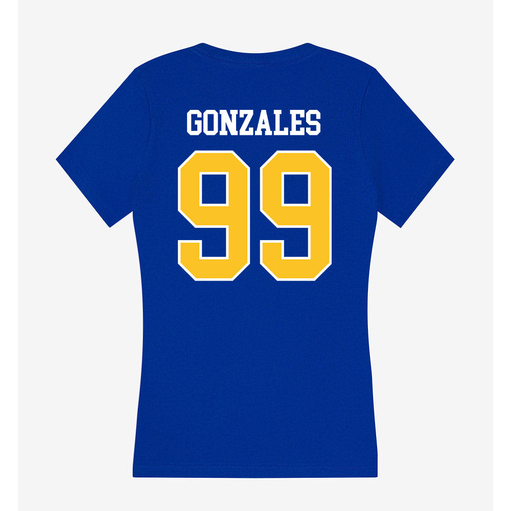 TAMUK - NCAA Softball : Ayla Gonzales - Women's V-Neck T-Shirt-1