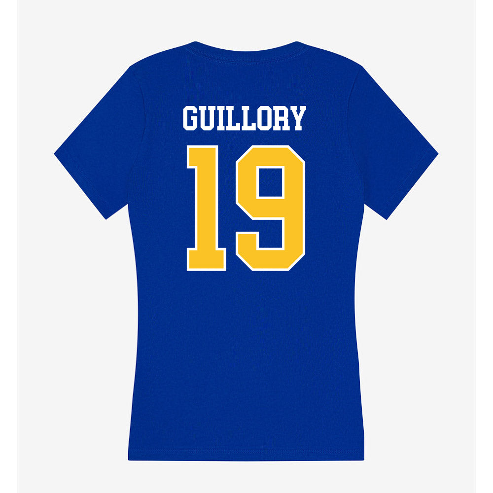 TAMUK - NCAA Football : Ky Guillory - Women's V-Neck T-Shirt-1