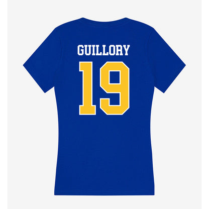 TAMUK - NCAA Football : Ky Guillory - Women's V-Neck T-Shirt-1
