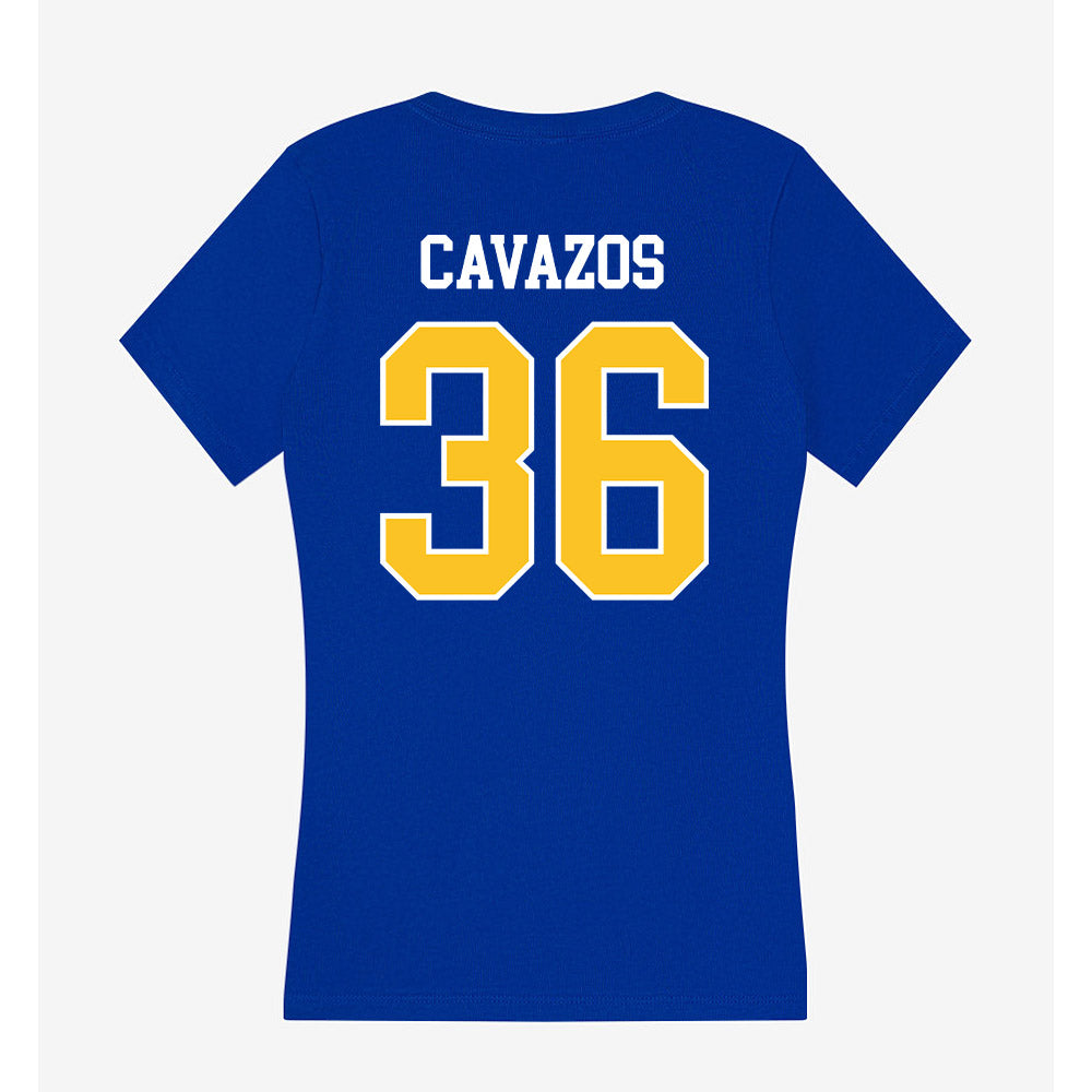 TAMUK - NCAA Baseball : Jeremy Cavazos - Women's V-Neck T-Shirt-1