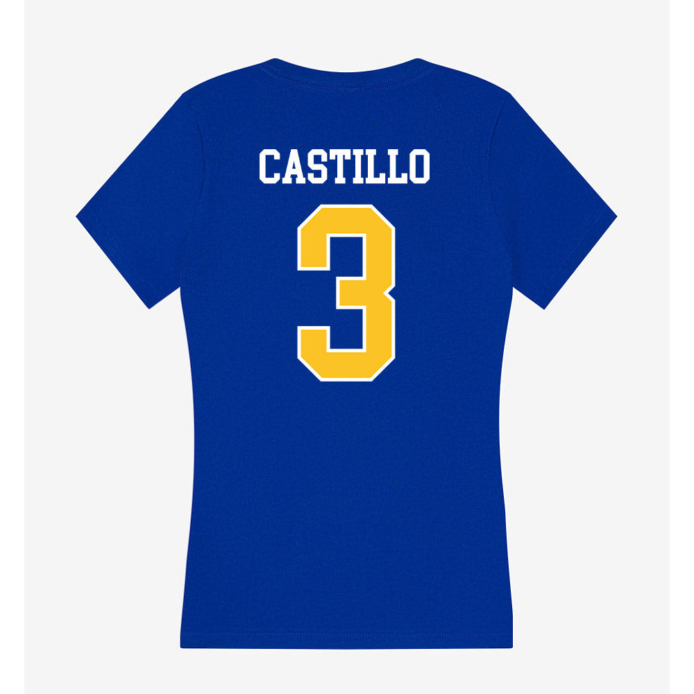 TAMUK - NCAA Softball : Audri Castillo - Women's V-Neck T-Shirt-1