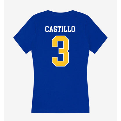TAMUK - NCAA Softball : Audri Castillo - Women's V-Neck T-Shirt-1