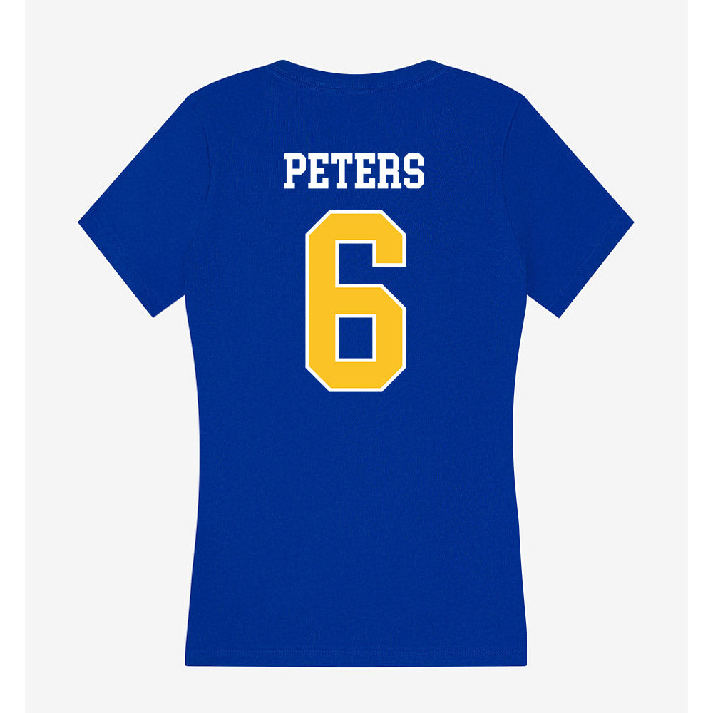 TAMUK - NCAA Football : Demarcus Peters - Women's V-Neck T-Shirt-1
