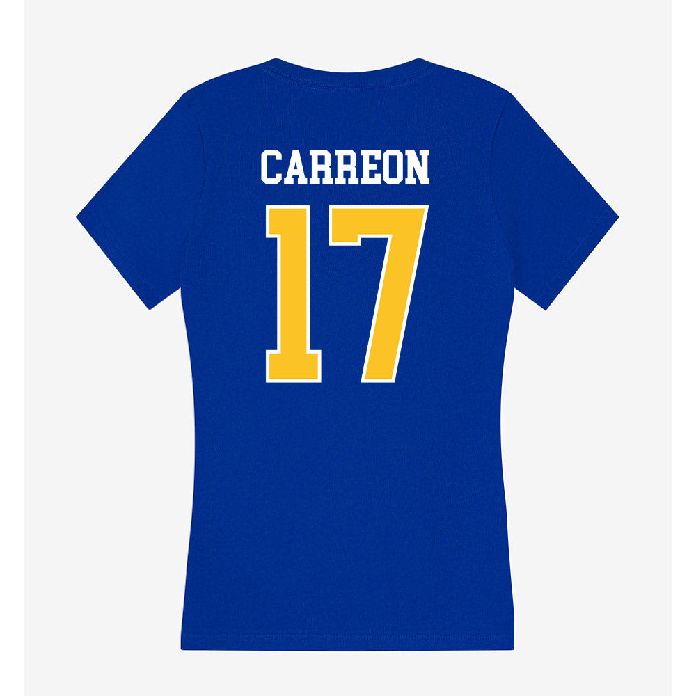 TAMUK - NCAA Baseball : Damian Carreon - Women's V-Neck T-Shirt-1