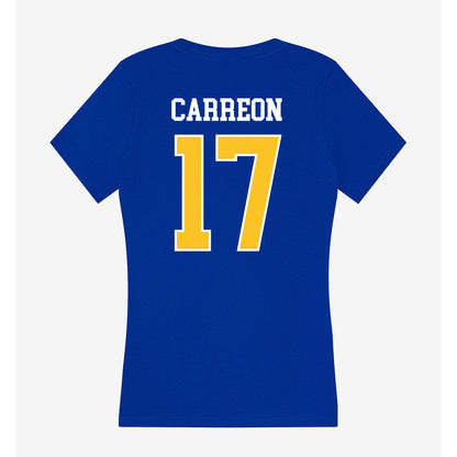 TAMUK - NCAA Baseball : Damian Carreon - Women's V-Neck T-Shirt-1
