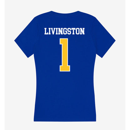 TAMUK - NCAA Men's Basketball : James Livingston - Women's V-Neck T-Shirt-1