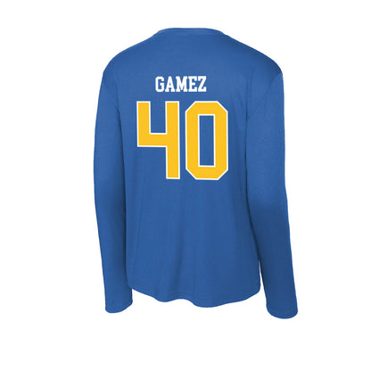 TAMUK - NCAA Baseball : Nathan Gamez - Activewear Long Sleeve T-Shirt-1