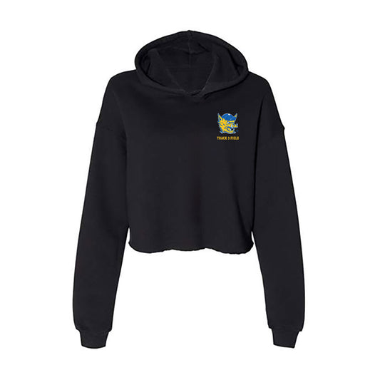 TAMUK - NCAA Men's Track & Field : Juan Solis - Women's Crop Fleece Hoodie-0