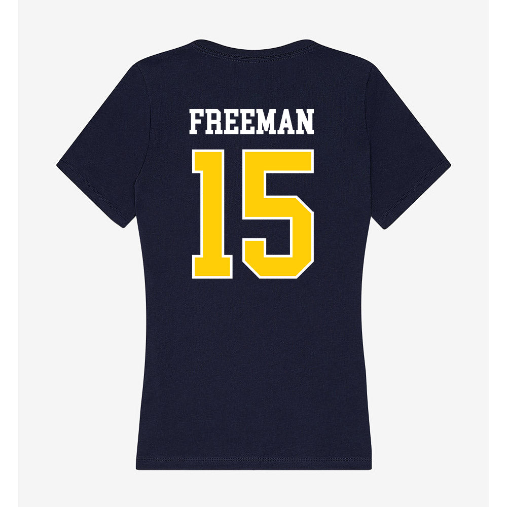 UCSC - NCAA Women's Soccer : Erin Freeman - Women's V-Neck T-Shirt-1