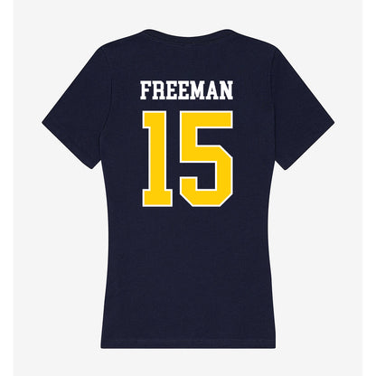 UCSC - NCAA Women's Soccer : Erin Freeman - Women's V-Neck T-Shirt-1