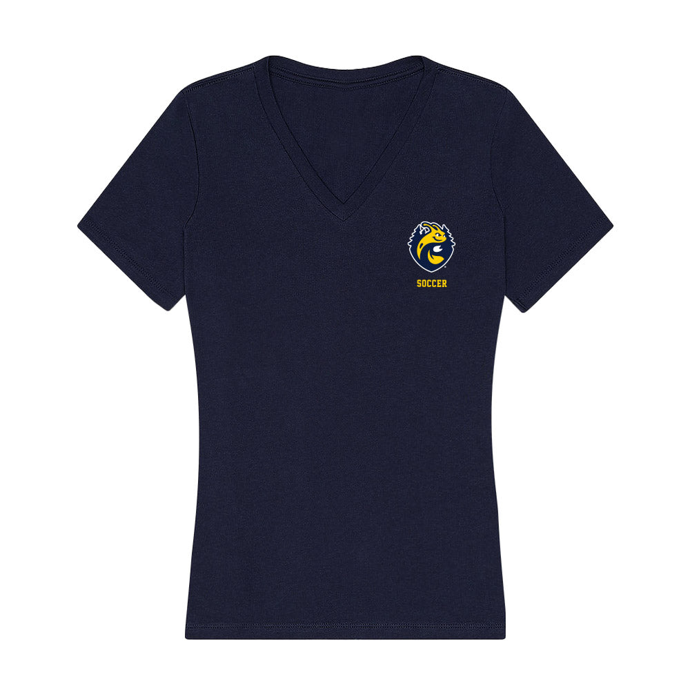 UCSC - NCAA Women's Soccer : Erin Freeman - Women's V-Neck T-Shirt-0