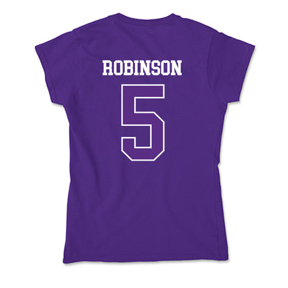 UW-Whitewater - NCAA Men's Basketball : Isaiah Robinson - Soft Style Women’s T-Shirt-1