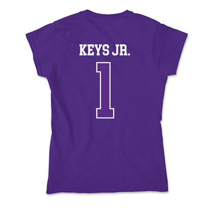 UW-Whitewater - NCAA Men's Basketball : Agape Keys Jr. - Soft Style Women’s T-Shirt-1