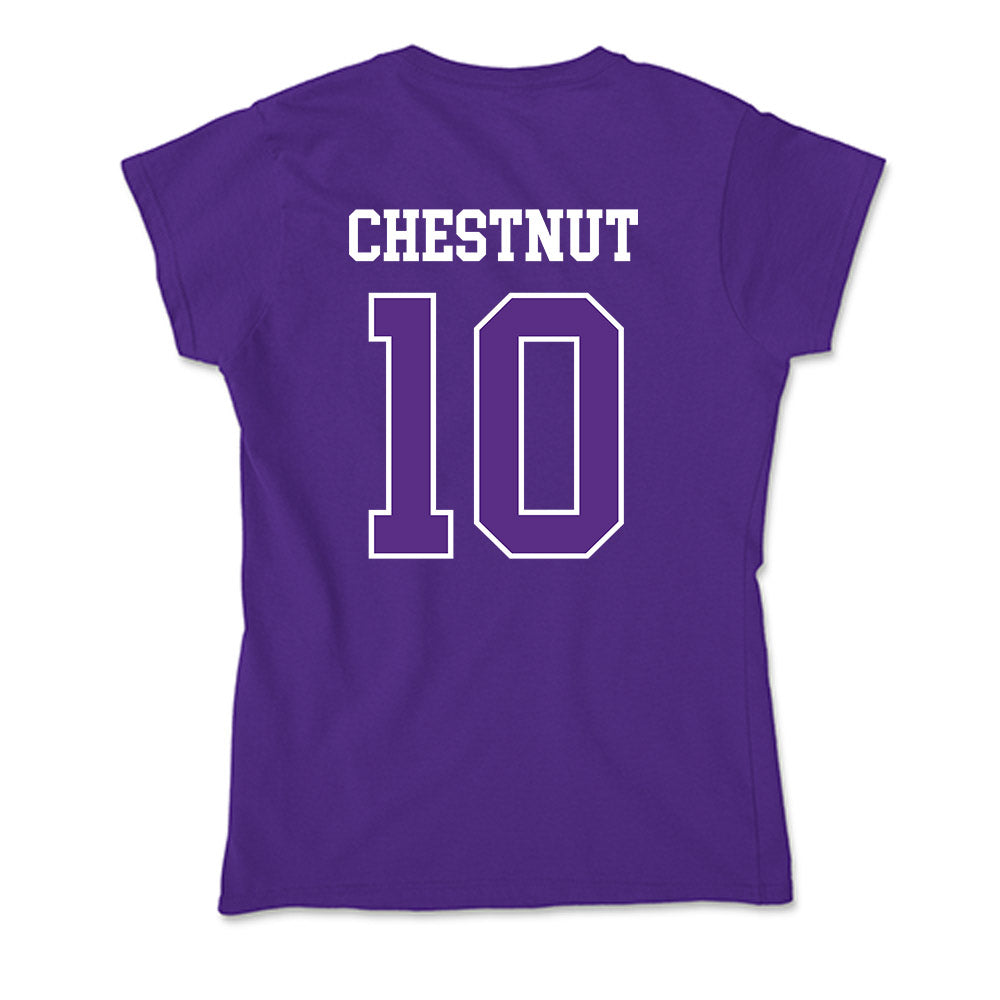 UW-Whitewater - NCAA Men's Basketball : Darius Chestnut - Soft Style Women’s T-Shirt-1