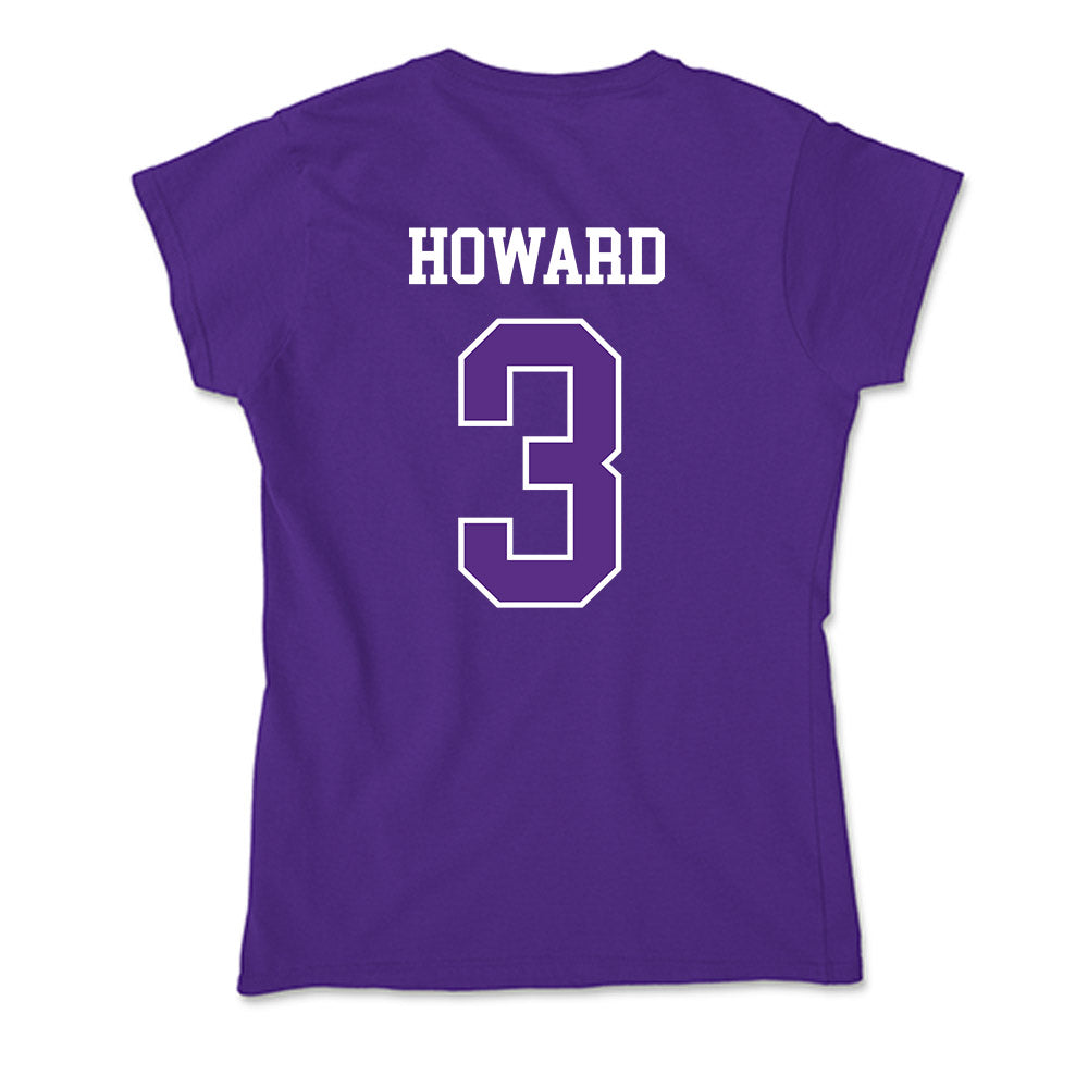 UW-Whitewater - NCAA Men's Basketball : Zay Howard - Soft Style Women’s T-Shirt-1