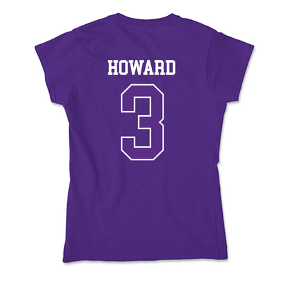 UW-Whitewater - NCAA Men's Basketball : Zay Howard - Soft Style Women’s T-Shirt-1